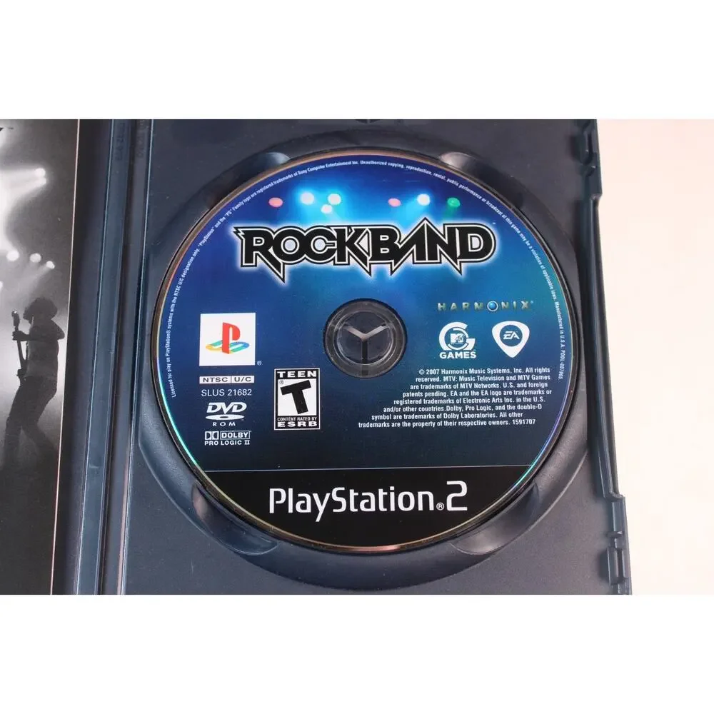 Rock Band (Sony PlayStation 2, 2007, PS2) Authentic, Complete, tested